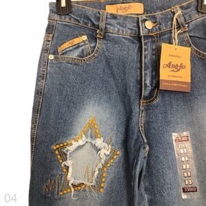 Angfu low rise bootcut jean